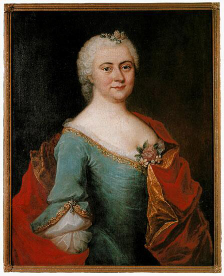 Portrait of Luise Gottsched (Gottschedin) (1713-1762), German poet